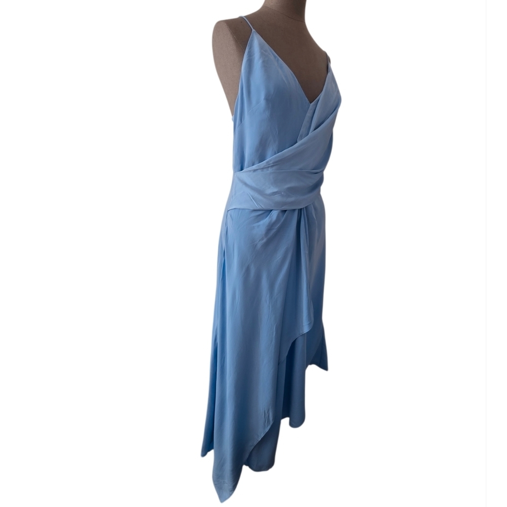 ACLER Lucas Silk Dress In Empire Blue Size 8 NWT - Picture 10 of 16